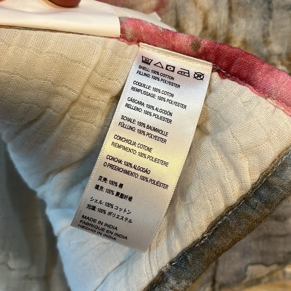 Anthropologie Clarabelle Gauze Quilt Queen NEW Plus 1 Standard Sham NWT